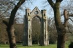 The ruin of the east window of the Augustinian Priory at Walsingham